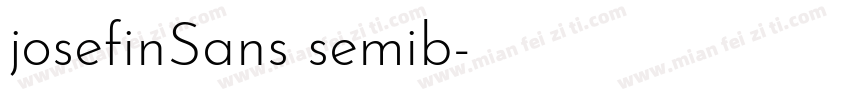 josefinSans semib字体转换